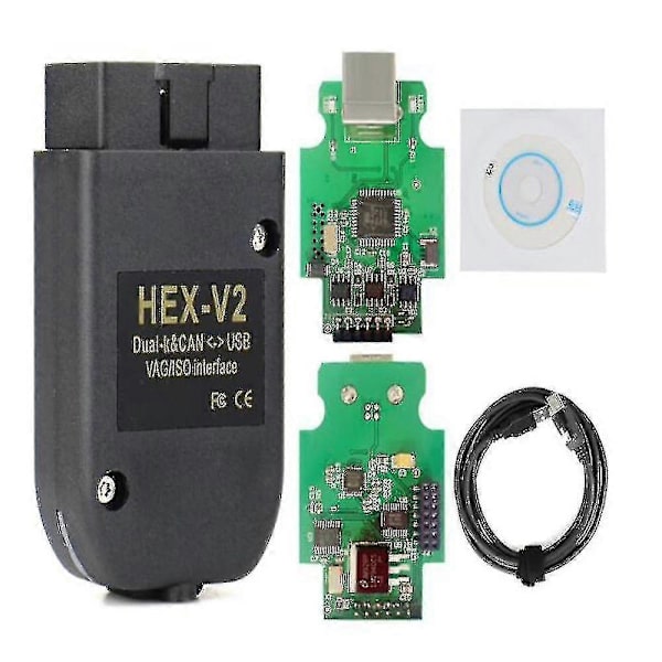 Hex V2 VCDS USB-interface og telefon-
