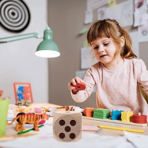 {PL}Trätärningar Stora Trätärningar Speltärningar Rekvisita Tomma Trätärningar Träpoängtärningar Speltärningar 6.00X6.00X6.00CM