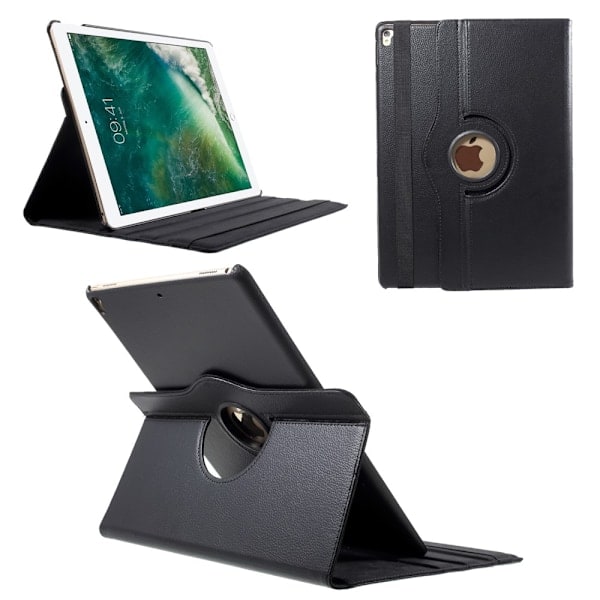 iPad Pro 12.9 (2015/2017) - 360° Rotations Etui - Sort Black Sort