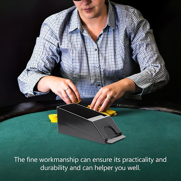 Bærbar Kortgiver Genanvendelig Kortsko Plast Blackjack Kortgiver Blackjack Tilbehør