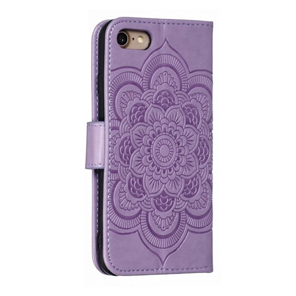 iPhone 7/8/SE (2020/2022) - Mandala Lompakkokotelo - Liila Purppura Liila