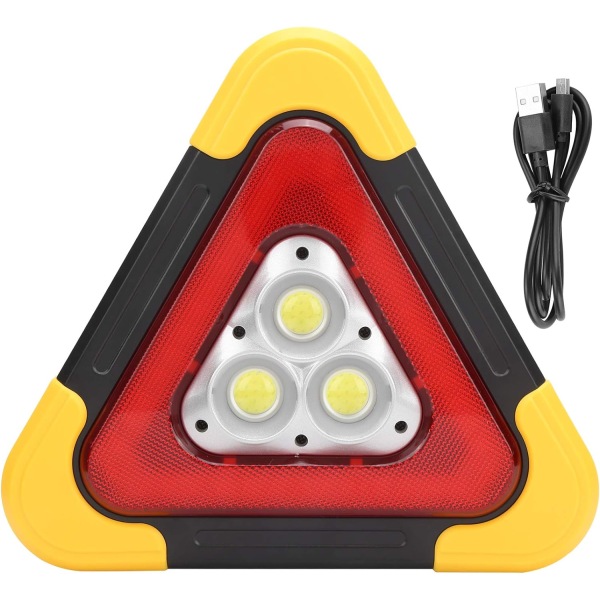 LED arbetsljus Triangulär varningsskylt Väg nödlampa Foldin