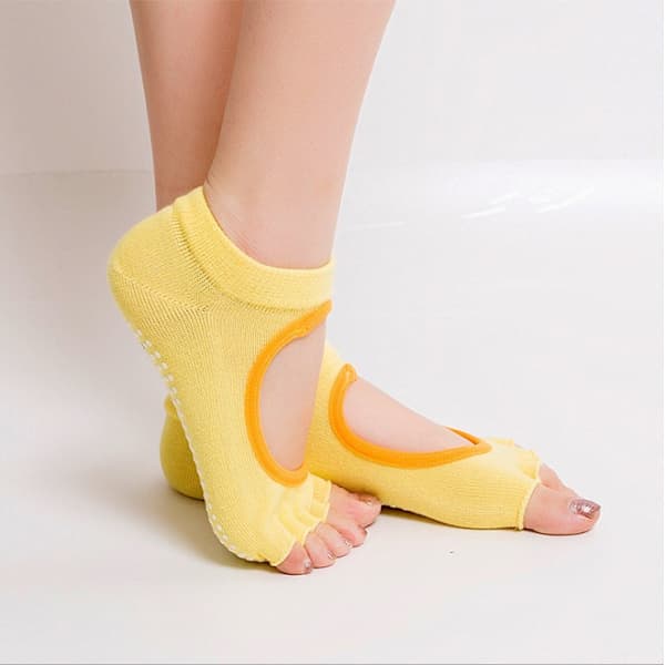 Tåløse Halksockor - Bomuldsstrømper til Yoga, Ballet, Pilates[PL]