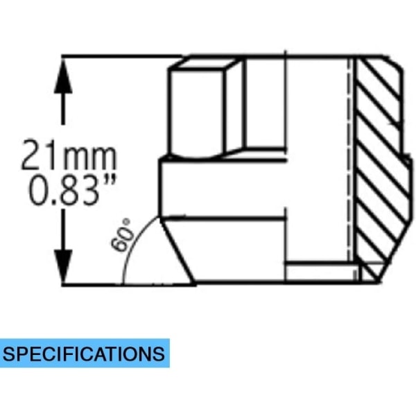 Pyörän tarvikkeet Osat 4 kpl 14x1.5 Pyöränmutterilukot Avoin Pää Pullistuma Terho Kromi M14x1.5 Kierrekoko