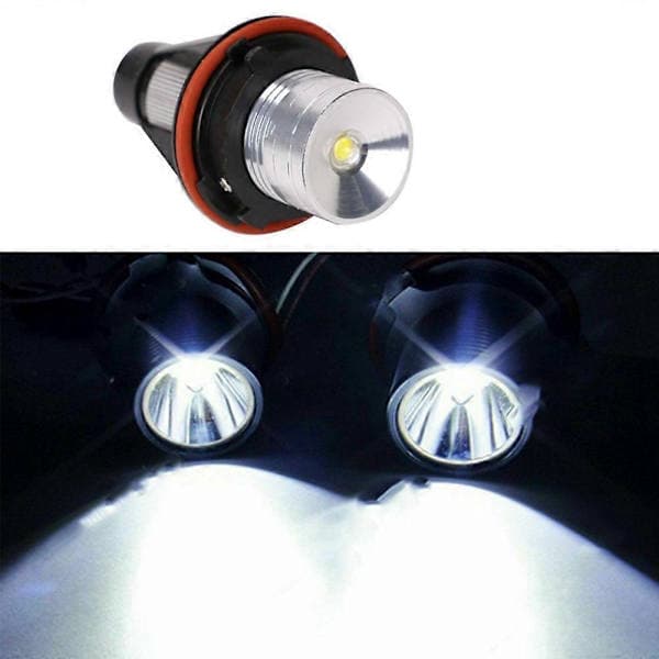 1 par 8000K hvide LED Angel Eye markeringslys til- E39 E53 E60 E63 E64 E66 E87 5 6 7 X3 X