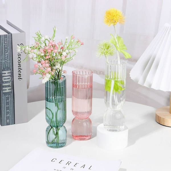 Vas Hem Liten Hydroponisk Växt Glasflaska Dekor Blomma Va DXGHC[PL]