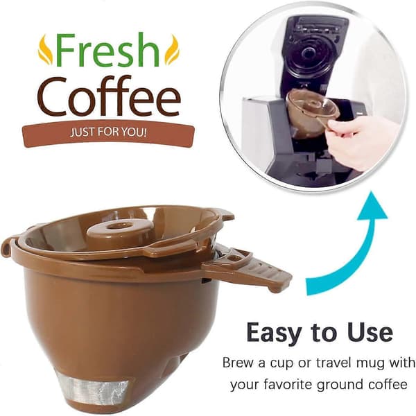 2-pack Bryggkorg Enkel Portion Malet Kaffe För Hamilton FlexBrew Modeller