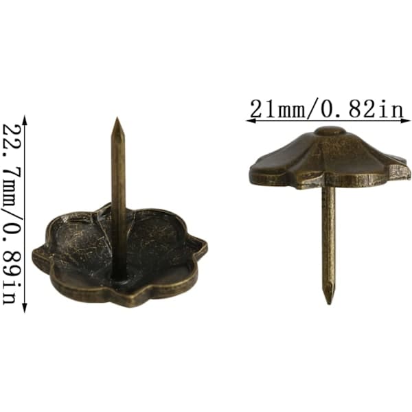 10-pack Dekorativa Möbelknoppar i Klöverform, Antik Stil[PL]