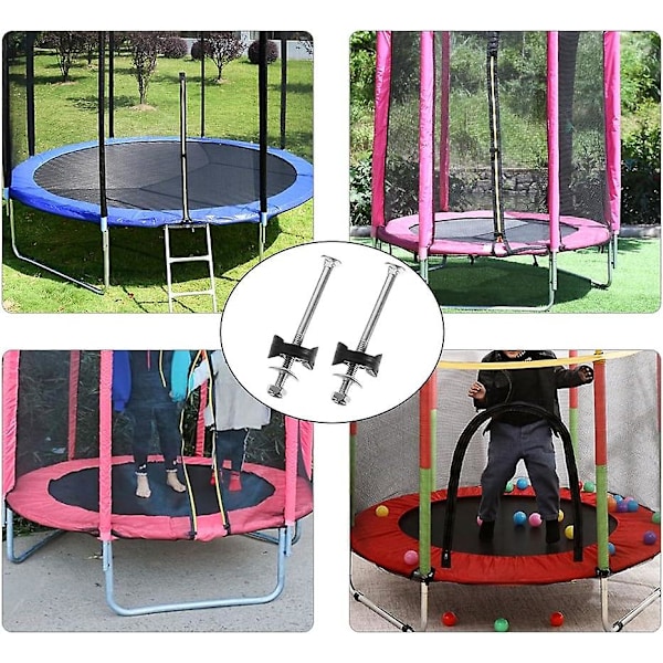 12 stycken trampolintillbehör Trampolinersättnings skruvar Skruvar för att säkra trampolinavstånd Galvaniserat stål Trampolinskruvar Trampolin Sta