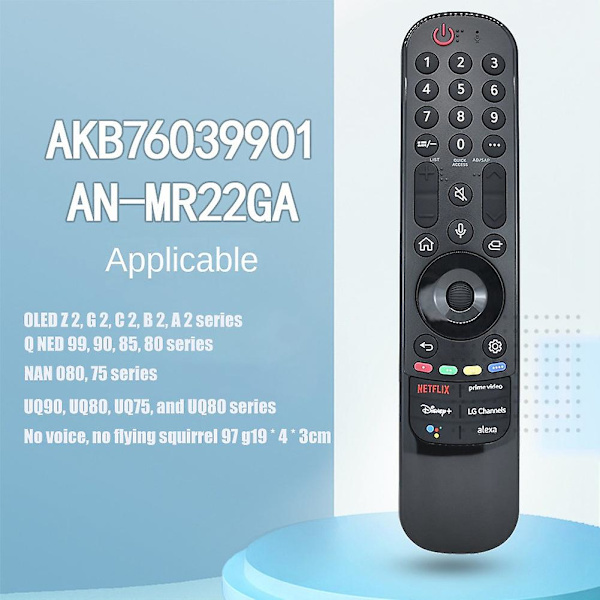 AKB76039901 AN-MR22GA Ersättningsfjärrkontroll för LG TV Ingen röst Flygande mus Infraröd fjärrkontroll Co