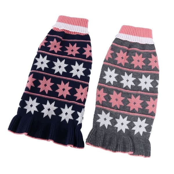 Hundekjole Star Varmt Kæledyrstøj Overtøj Pullover