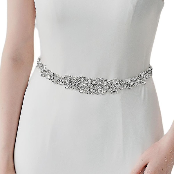 Marquise Rhinestone Handsydd Brudbälte, Bröllopsgirdle, Kvinnotillbehör