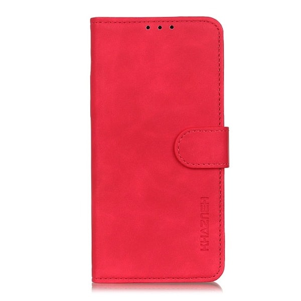 Sony Xperia 10 III - KHAZNEH Retro Nahkakotelo - Punainen Punainen