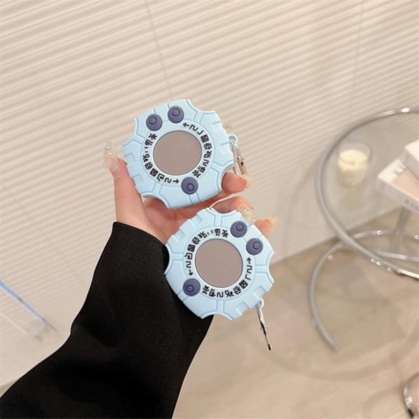 Compatible with AirPods 1st/2nd Generation, Cute Silicone Case with Keychain