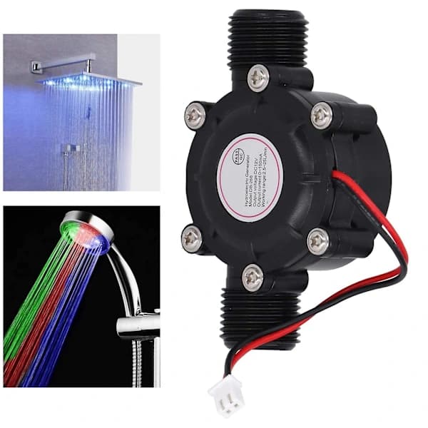 [PL】DC 12V Mini Hydroelektrisk Generator Hydraulisk Ladesett