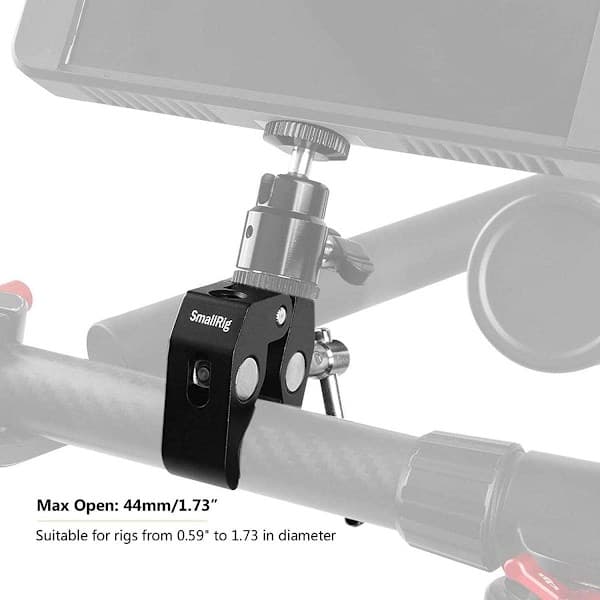 Super Clamp 2-pack för stativben, kameramonitor, LED-ljus