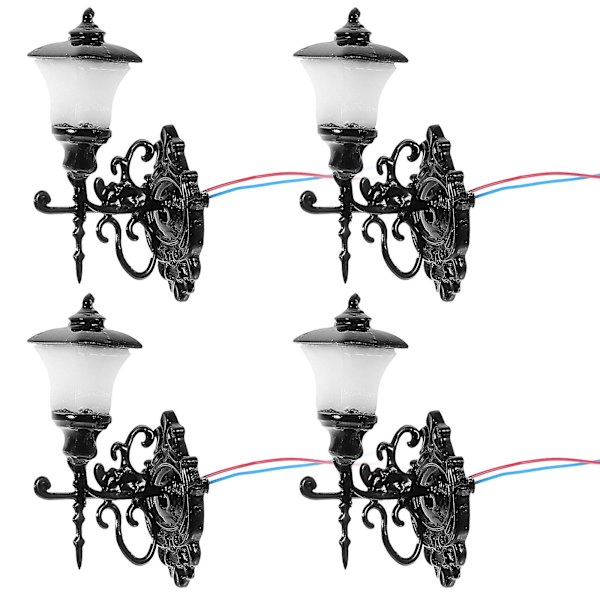4 st Mini Vägglampor Liten Ljusstark Vägglampa Sandbord Byggmaterial DIY