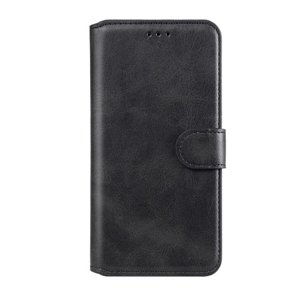 Samsung Galaxy A32 5G - Klassisk Læder Etui - Sort Black Svart