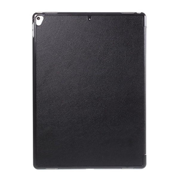 iPad Pro 12.9 (2017) - Tri-Fold Læder Etui - Sort Black Sort