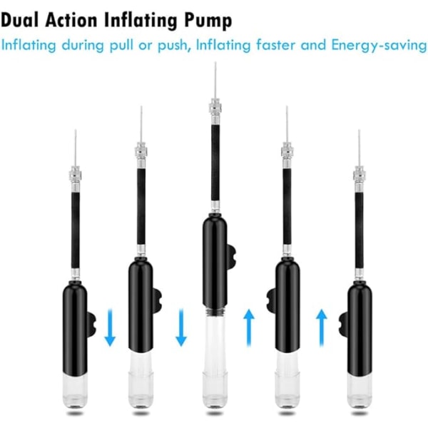 Ball Pump, Dual Action Inflate Air Pump, Basket, Volleyboll,
