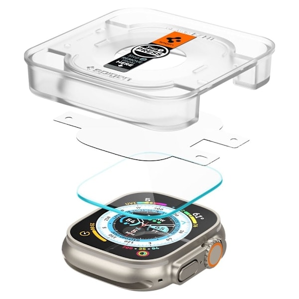 Spigen Apple Watch Ultra 49 mm 2-PACK \"Ez Fit\" Glas.tR Näytönsuoja