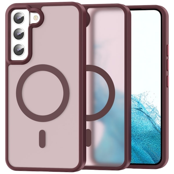 ColorPop Samsung Galaxy S22 Cover CH MagSafe Mat Rød