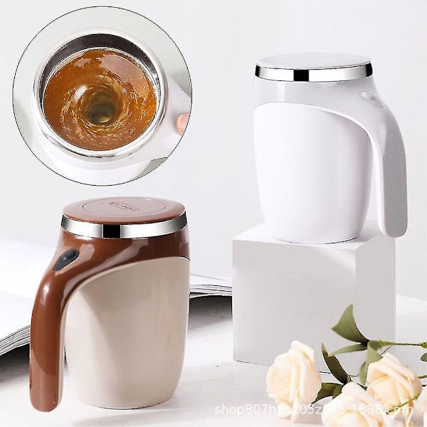 Automatisk omrörande kaffekopp med isolering för hemmet, självblandande mjölkmugg