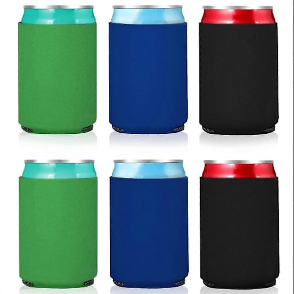{PL}6 st Burk Kylare för Fest, Isolerade Vikbara Ölflaskkylare, 330 ml Flaskor