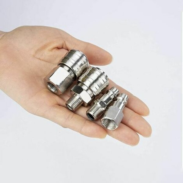 Kompressorin liitin 1/4 \" Bsp Pneumaattinen Pikaliitin Pneumaattinen Ilmaliitin Kompressorisarja Ilmaletku Uros Naarasliitin (10 kpl)