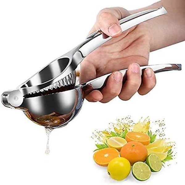 Citronpress - Manuell - Robust - Manuell Citruspress, Handpress för Lime och Citrusfrukter, Säker, Snabb och Effektiv Saftutvinning, Superlätt att Rengöra