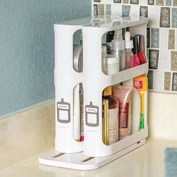 Multifunctional Storage Rack Spices Spice Jar Rack Rotating Organizer Home