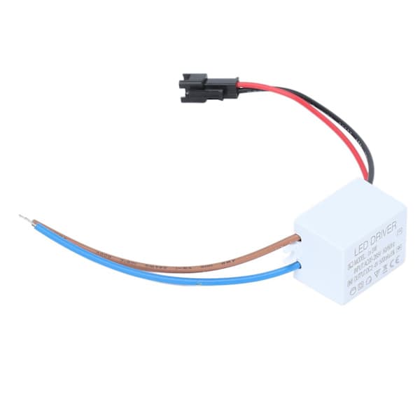 500mA 1X3W LED Driver Strømforsyning Driver Sokkel LED-Lampe Transformator Input AC95‑265V Output 2‑4VDC