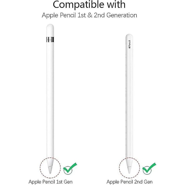 Kompatibel med Apple Pencil-spetsar Ipencil 4-pack Tips, Högkänsliga Ersättningsspetsar Inmatningspenntips Kompatibel för Ipad Pro Appl