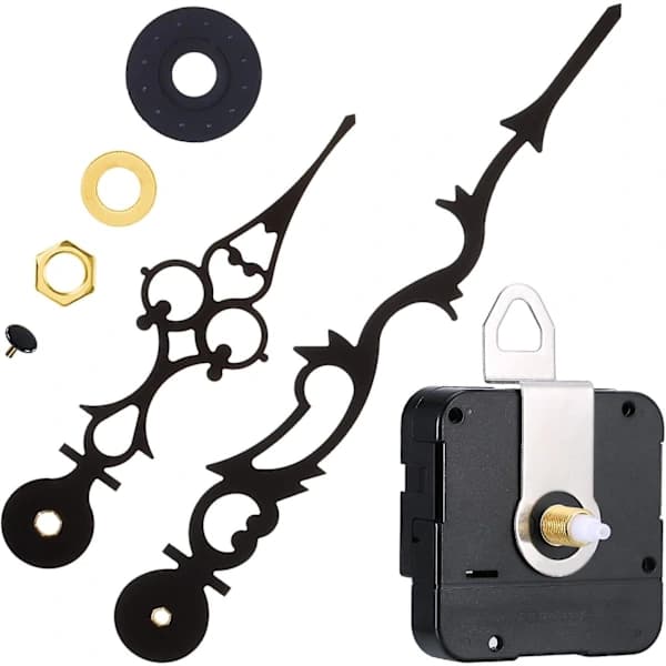 {PL}Quartz Clock Movement with 170 mm / 6.7 \" Clock Hands for DIY Wall Clock (Black)