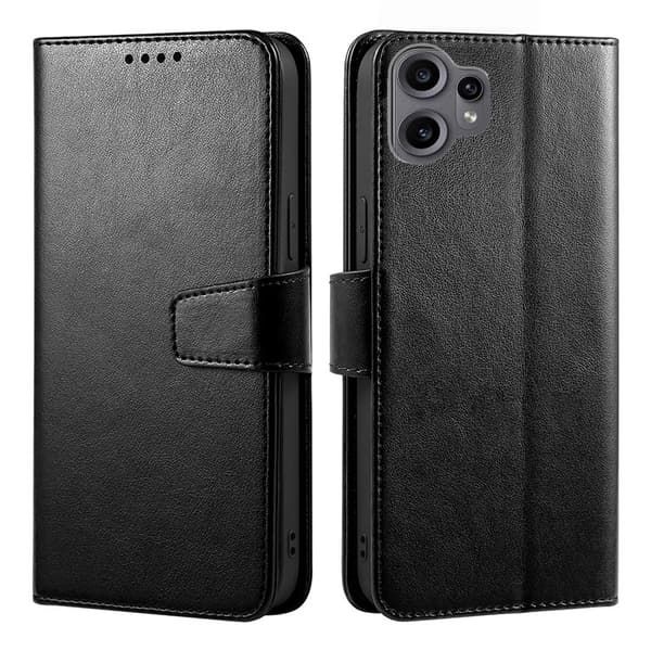 Nothing CMF Phone 2 Pro PU-læder pungcover - Sort