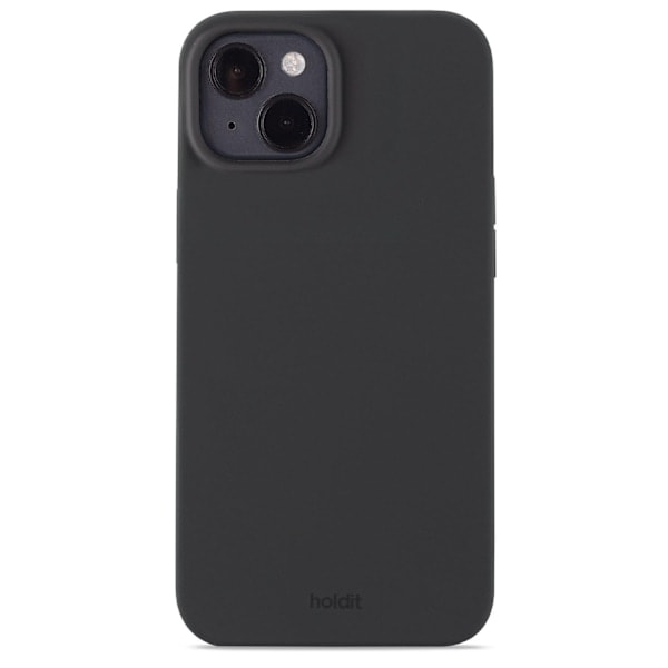 holdit iPhone 15 Plus Mobilcover Silikone Sort