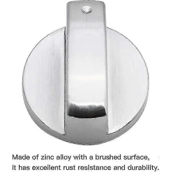 {PL}6 stk. Universal Metallkontrollknapper Komfyrknapper 6mm Universal Kontrollknapper Komfyrknapper Komfyr Knapper