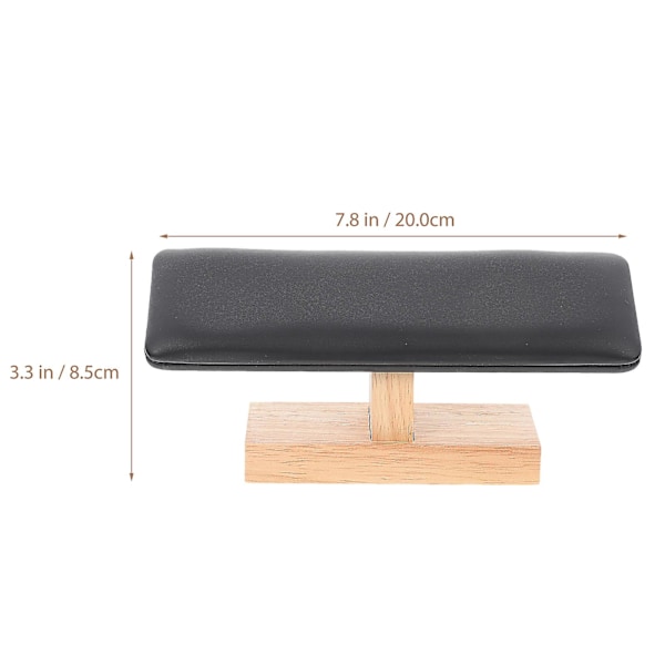 Armbandsskärm Stativ Armbandsstativ Trä Läder Smyckesställ Visningsställ Bangle Organizer