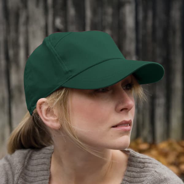 Result Unisex Yksivärinen Baseballlippis Yksi Koko Pullonvihreä
