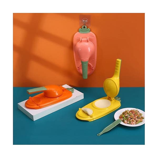4 stk. Dumpling DIY Dumpling Maker 2 I 1 Dumpling Maker Multifunksjon DIY Manuell Dumpling Press Mold