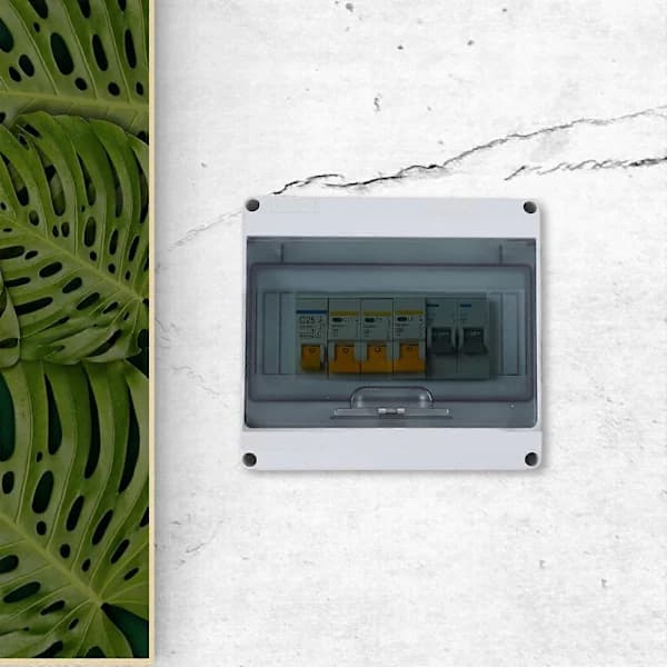 [PL】 Brytarbox Kopplingsskåp Distributionsskyddsbox 8-vägs Elektriskt Boxskydd
