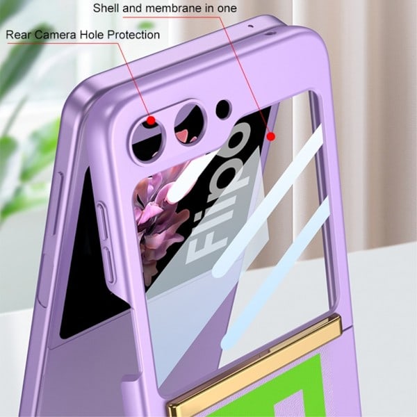 GKK Galaxy Z Flip 6 Cover Bælte Hybrid Sort/Rød