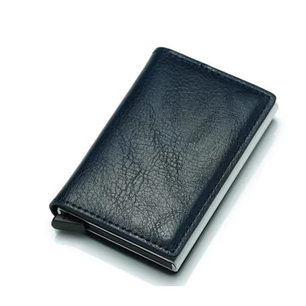 {PL}PopUp Smart Kortholder Skyd Ud 8 Kort RFID-NFC Sikker!! Sort Sort