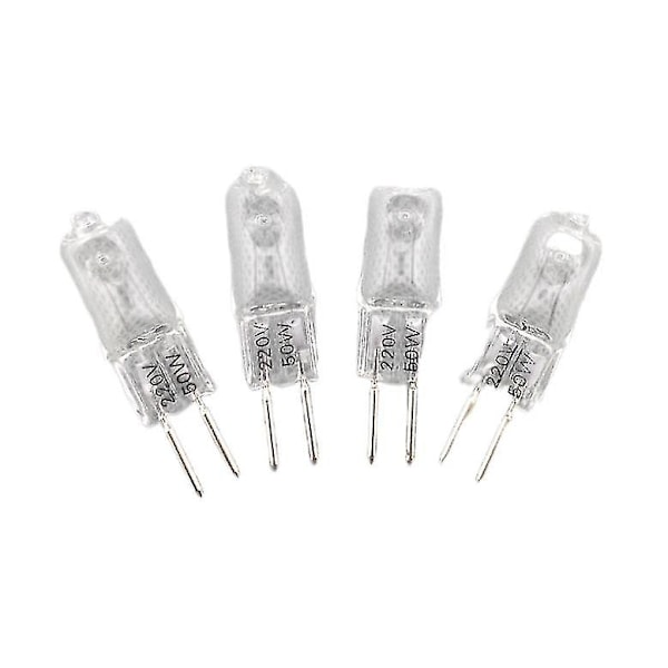 5 stk 220V G5.3 35W/50W Bas Halogen Jc Type Glødepærer Gul Lys 50W