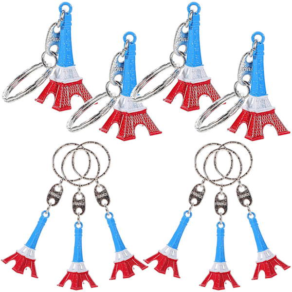 10 stk. Eiffeltårns nøgleringe Metal Legering Eiffeltårn Nøglering Smykker Håndtaske Taske Charm
