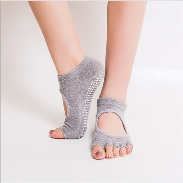 Tåløse Halksockor - Bomullsstrømper for Yoga, Ballett, Pilates[PL]