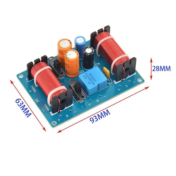 [PL】2 stk. 150W 3-vejs højttaler delefilter diskant mellemtone bas hylde bilhøjttaler filter frekvens