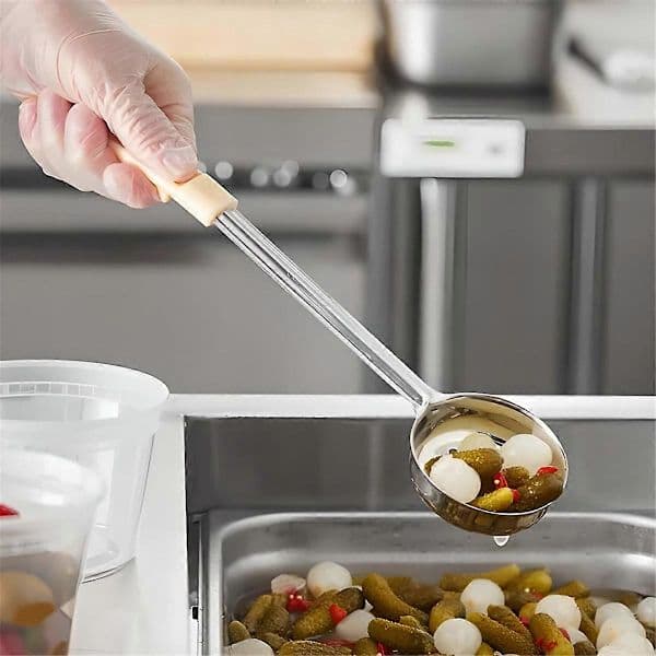 12-delt perforerede og solide portionsskeer