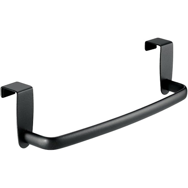 Handduksstång, handdukshållare, över-dörrs handduksstång, metall, matt svart, liten