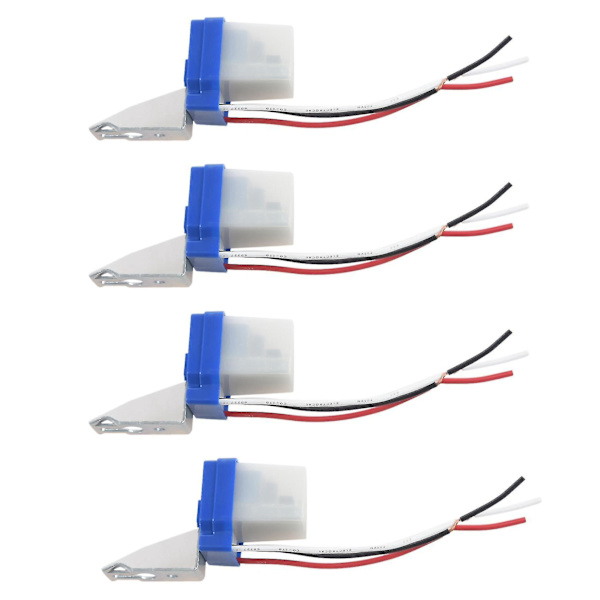 4x AC/DC 12V 10A Automatisk Lampa Växel Ljus Sensor Växel